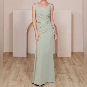 Revelry Dawson Crepe Dress Silver Sage Size 22 wedding guest or bridesmaid dress